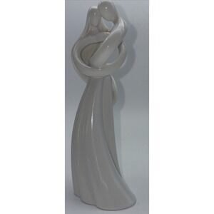 Enesco Circle of Love "Always" Wedding Topper Couple Figurine 7.25" White EUC